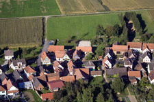 Schleithal im Bundesland Bas-Rhin, Frankreich vom Flugzeug aus