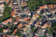 Luftaufnahme von Schaffhouse pres Seltz in Schaffhouse-près-Seltz im Bundesland Bas-Rhin, Frankreich