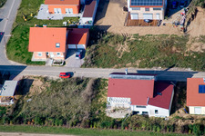Luftbild von Ahornweg, Neubaugebiet in den Brotäckern in Steinweiler im Bundesland Rheinland-Pfalz, Deutschland