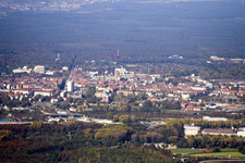 Karlsruhe Ost von Südosten im Ortsteil Oststadt im Bundesland Baden-Württemberg, Deutschland