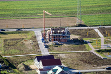 Am Höhenweg in Kandel im Bundesland Rheinland-Pfalz, Deutschland von oben