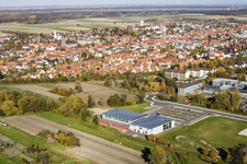 Luftbild von Bienwaldhalle Kandel im Bundesland Rheinland-Pfalz, Deutschland