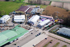 Kandel-Minderslachen, Horstring im Bundesland Rheinland-Pfalz, Deutschland vom Flugzeug aus