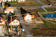Am Höhenweg in Kandel im Bundesland Rheinland-Pfalz, Deutschland vom Flugzeug aus