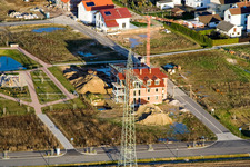 Am Höhenweg in Kandel im Bundesland Rheinland-Pfalz, Deutschland aus der Vogelperspektive