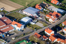 Gewerbegebiet Im Gereut in Hatzenbühl im Bundesland Rheinland-Pfalz, Deutschland von einer Drohne aus