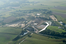 Luftbild von Schaffhouse-près-Seltz, Deponie im Bundesland Bas-Rhin, Frankreich
