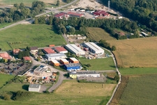 Luftbild von Beinheim im Bundesland Bas-Rhin, Frankreich