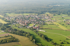 Forstfeld im Bundesland Bas-Rhin, Frankreich aus der Luft