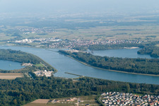 Luftbild von Drusenheim im Bundesland Bas-Rhin, Frankreich