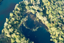 Ortsteil Freistett in Rheinau im Bundesland Baden-Württemberg, Deutschland aus der Luft