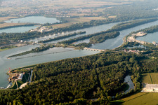 Freistett, Schleuse bei Gambsheim in Rheinau im Bundesland Baden-Württemberg, Deutschland