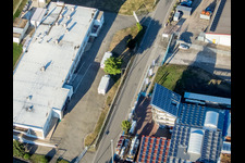 Billigheim-Ingenheim im Bundesland Rheinland-Pfalz, Deutschland von einer Drohne aus